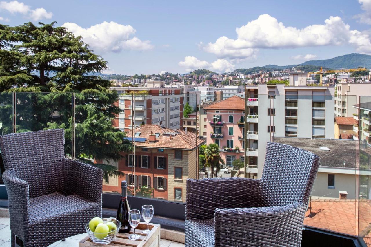 Panoramic Penthouse - Happy Rentals Lugano Exterior photo